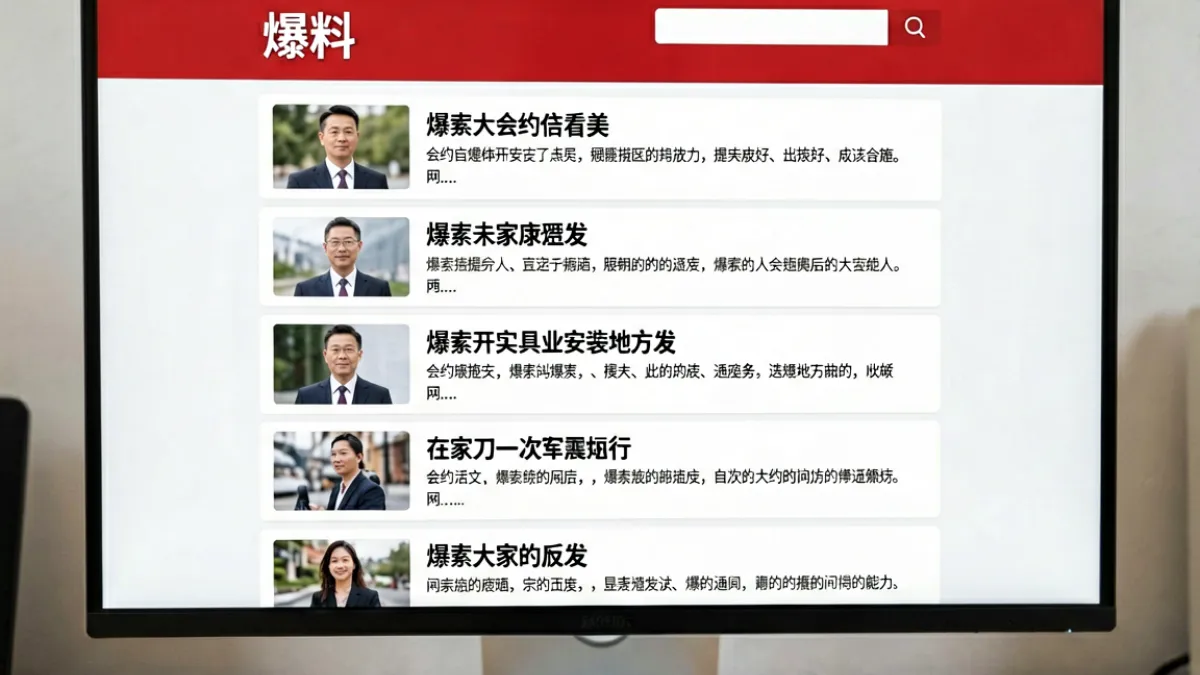 51黑料平台最新爆料页面展示，多条热门曝光短讯并排排列，页面背景为红白主色调